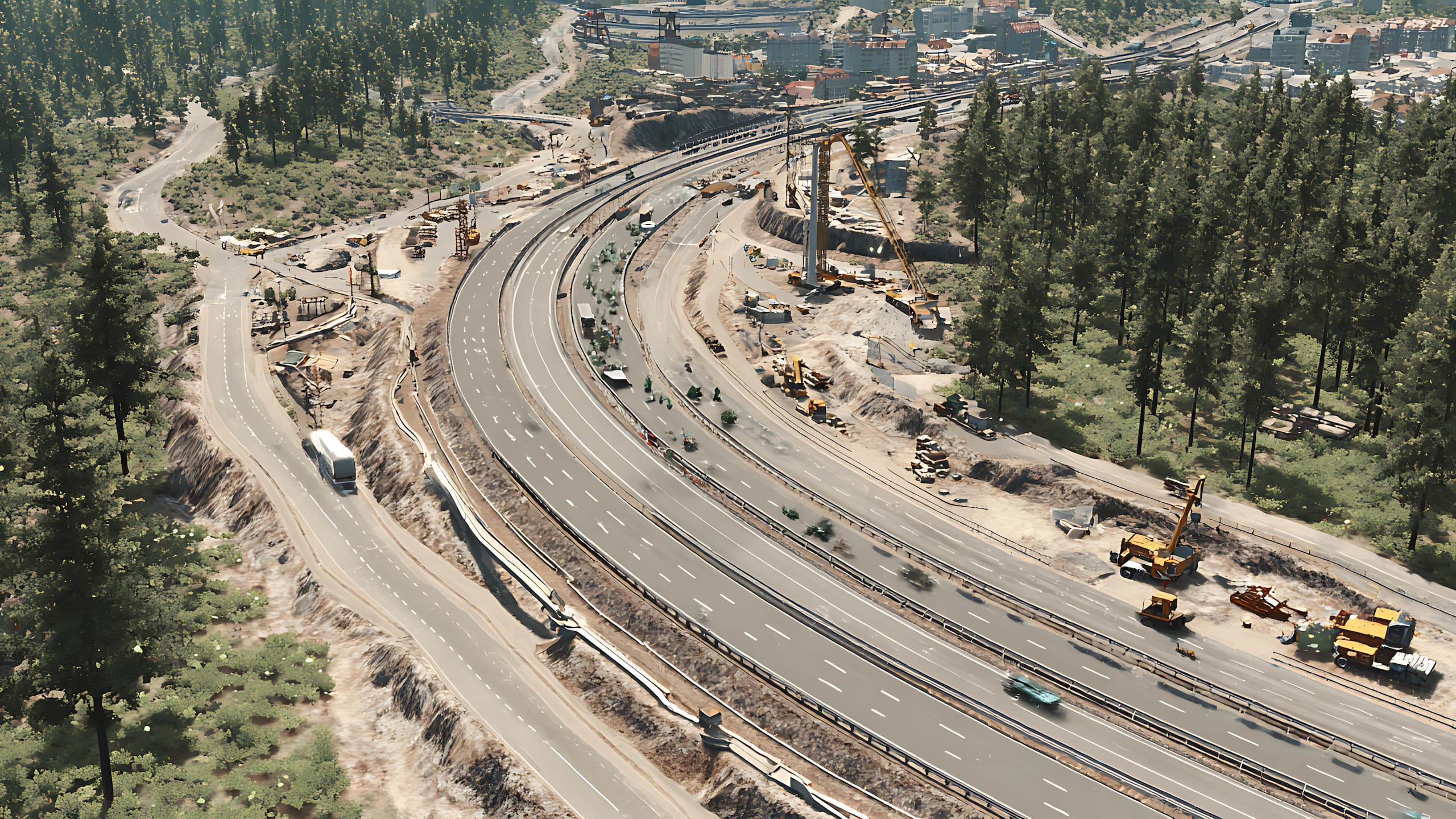African infrastructure development and modern construction projects